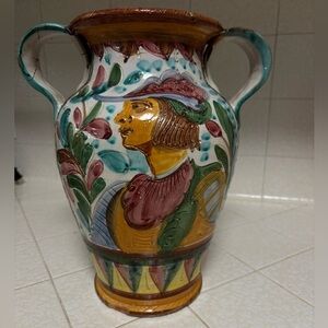 Handcrafted Multicolor Ceramic Vase